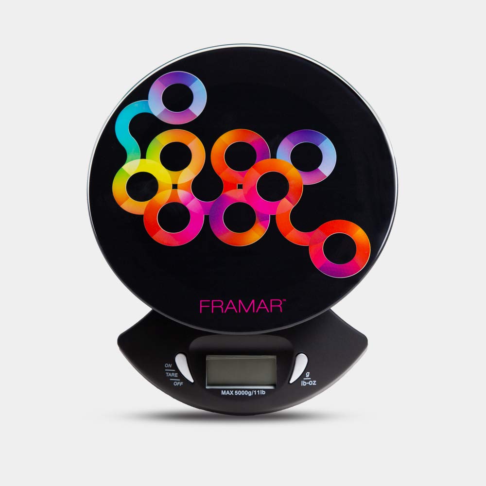Framar Hair Color Scale, Digital Scale Grams, Digital Kitchen Scale, Food Scale Digital Kitchen, Gram Scale 0.01g for Bleach Hair Dye Kit, Balance Alimentaire, for Hair Toner, Hair Color – Black