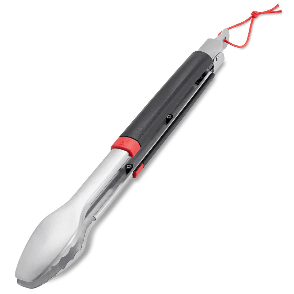 Weber Grill Tongs, for BBQing, Stainless Steel (6317) Black/Silver