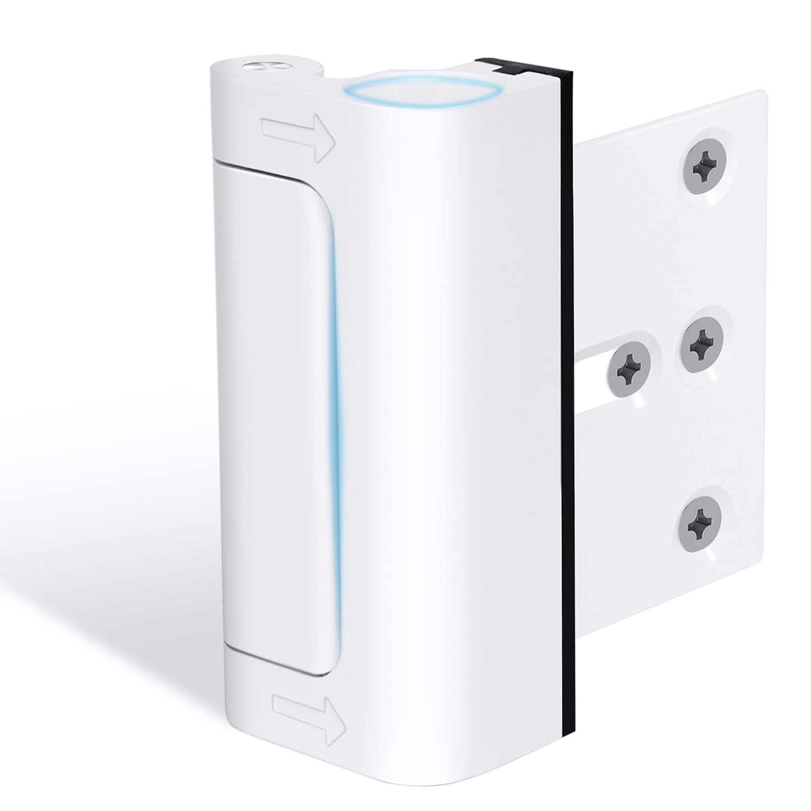 Door Reinforcement Lock Withstands 800lbs of Force - Extra Door Lock for Kids Safety with 8 Screws Prevents Unauthorized Entry,Add a Door Security Lock for Home Safety & Privacy (White, 1 Pack)