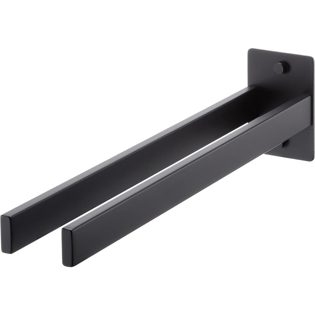 Bathroom Accessories Set, Hand Towel Holder, Black Towel Rack Towel Bar, Towel Racks for Bathroom SUS304 Stainless Steel, Bathroom Towel Holder Towel Rack Wall Mounted