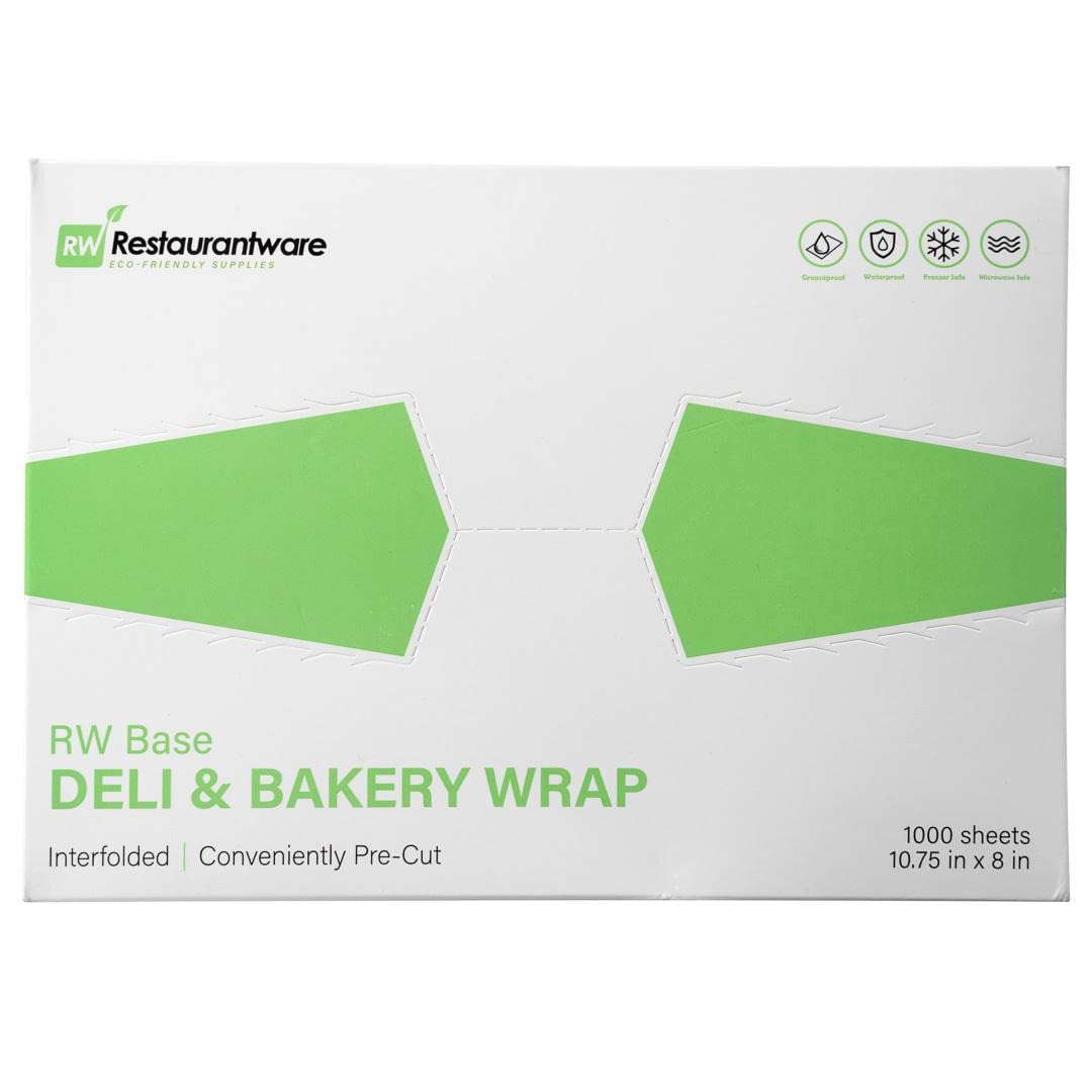 Restaurantware Plastic Food Wraps 1000 Pack of 10.75" x 8" Pre-Cut Clear Sandwich Wraps Disposable Pop-Up Microwavable Freezable Greaseproof Food Covers for Burgers, Snacks, and Take Out