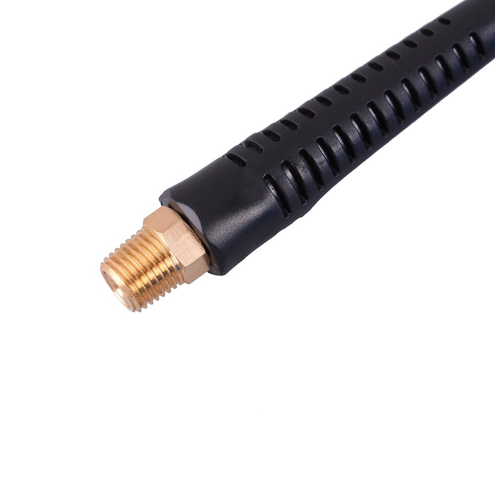 WYNNsky 1/4" x 25ft Recoil Poly Air Hose, Air Compressor Hose with Swivel Ends and Bend Restrictor Fittings