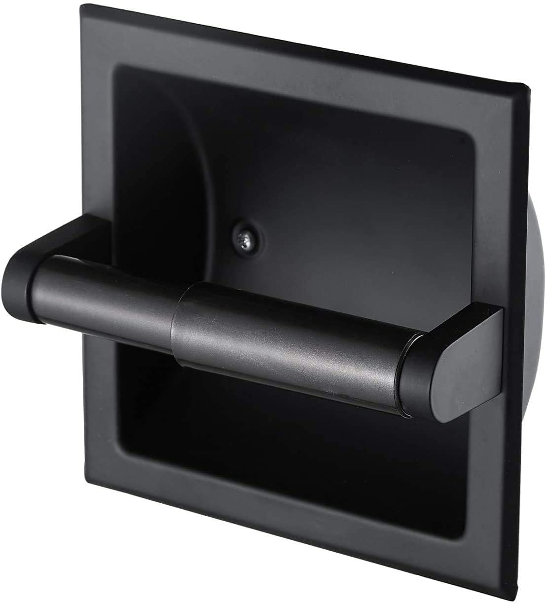 Recessed Toilet Paper Holder,Wall Toilet Paper Holder, Brushed Nickel Recessed Toilet Tissue Holder Includes Rear Mounting Bracket