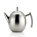 One-Pine Stainless Steel Teapot Set with Infuser Filter and Lid, Large Capacity 1.5 L/51 oz Diffuser Pot for Loose Tea, Green Tea, Coffee (Silver)