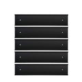 Nameplate Holder Wall or Door 5Pack Black 2“ × 8”