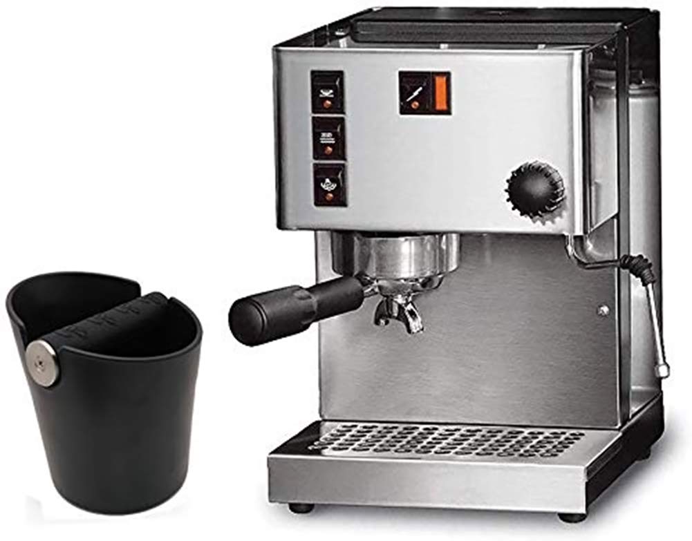 HOMEE Coffee Knock Box, 4.8in Barista Style Espresso Grounds Knock Box with Removable Heavy-Duty Knock Bar and Shock-Absorbent Durable and Non-Slip Base for Espresso Maker Accessories
