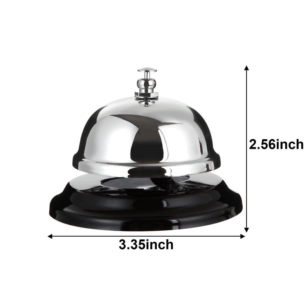 CYEAH 8 Pack Desk Bell, 3.3 Inch Metal Anti-Rust Ringing Service Bell, Big Button Desk Call Bell for Service, Hotels, Schools, Restaurants, Warehouses, Hospitals, Reception and Pet Dog Training