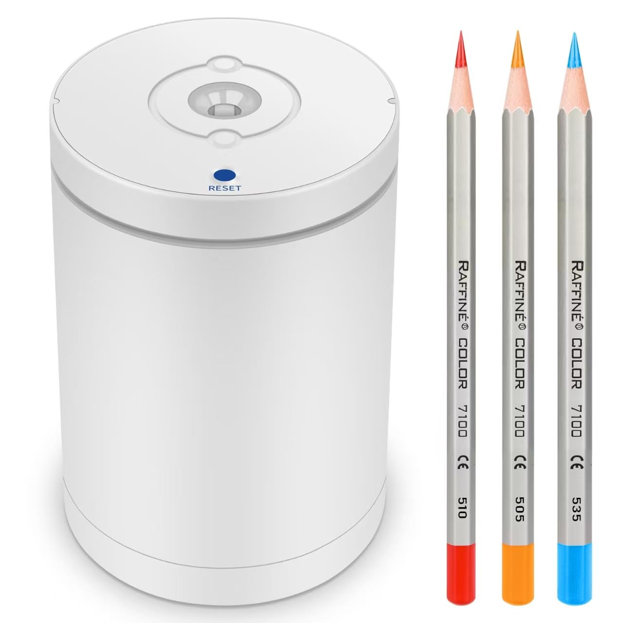 Fully Automatic Electric Pencil Sharpener,Rechargeable Smart Pencil Sharpener.Suitable for No. 2/Colored Pencils (6-8 mm),Applicable to School/Classroom/Office/Home