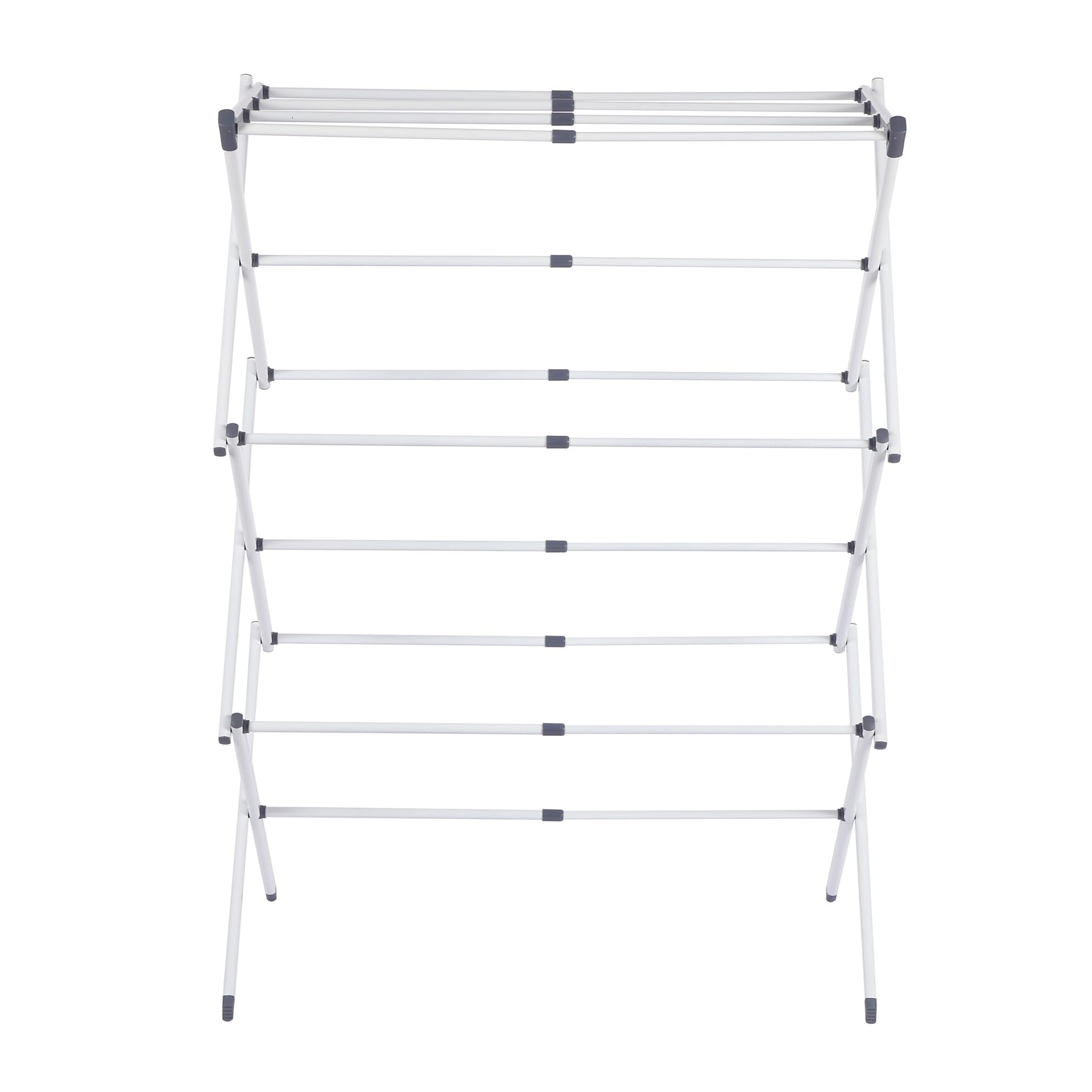 Stanz (TM) Large Expandable Clothes Drying Rack Fold Away Laundry Rack Collapsible 3 Tiers Clothes Drying Rack Steel Max. 30" / 76CM Long No Assemble Needed, Ready to Use