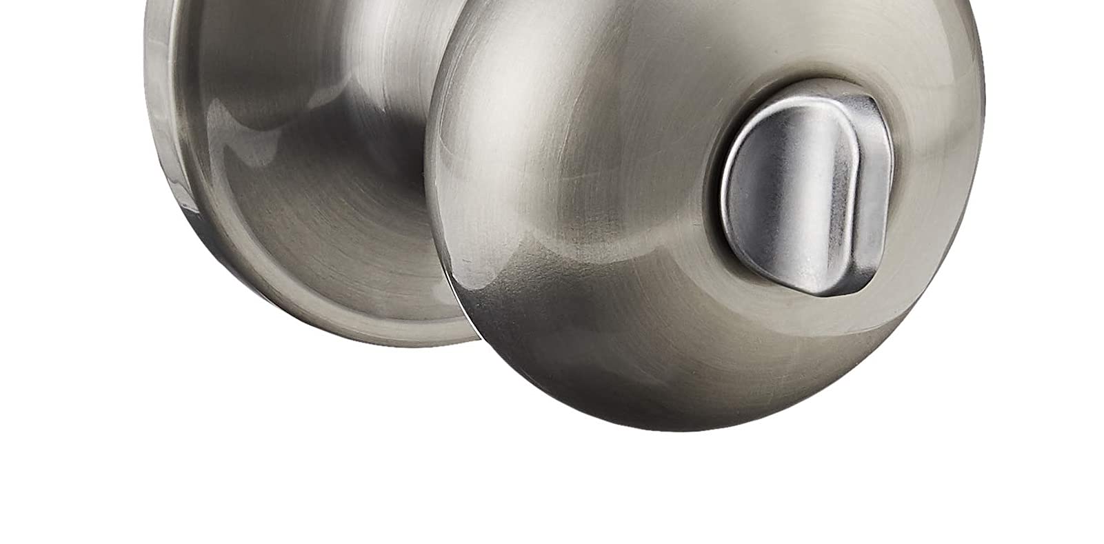 J-Series by SCHLAGE Stratus Bed and Bath Knob, Satin Nickel (J40STR619)