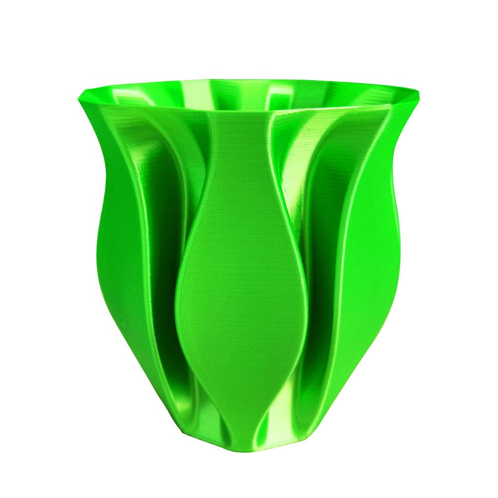 CC3D Silk Lime Green PLA Filament 1.75 mm 1KG 3D Printer Filament Consumables 2.2LBS Spool Bright Neon Green Color 3D Printing Material FDM Printer Silky Metal Like Shiny Metallic PLA