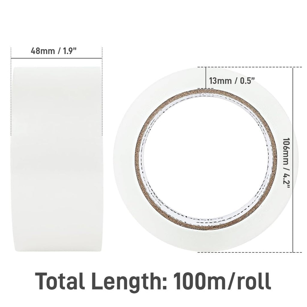 IMGadgets Packing Tape Clear - 6x100m Heavy-Duty Tape Rolls | Strong Adhesive with Moisture-Resistant & High Tensile Strength | Ideal for Packing, Moving, Sealing Boxes & Parcels (6)