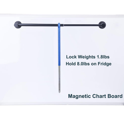 10-18 inches Adjustable Magnetic Towel Bar for Refrigerator, Magnetic Rod for Classroom Whiteboard, Magnet Towel Holder Towel Hook Hanger for Kitchen Dishwasher, Laundry Washer, Black, Pack of 1