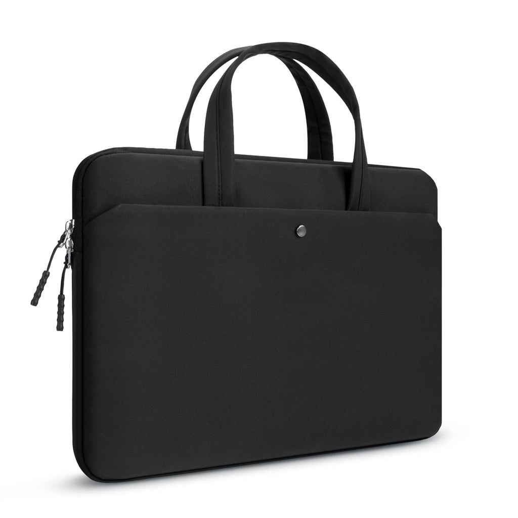 MicaYoung 15.6 Inch Laptop Case Carrying Bag Sleeve Cover, Waterproof Soft Small Briefcase for 15 15.6 16 inch Acer Asus Dell HP Thinkpad Chromebook Computer Notebook, Black