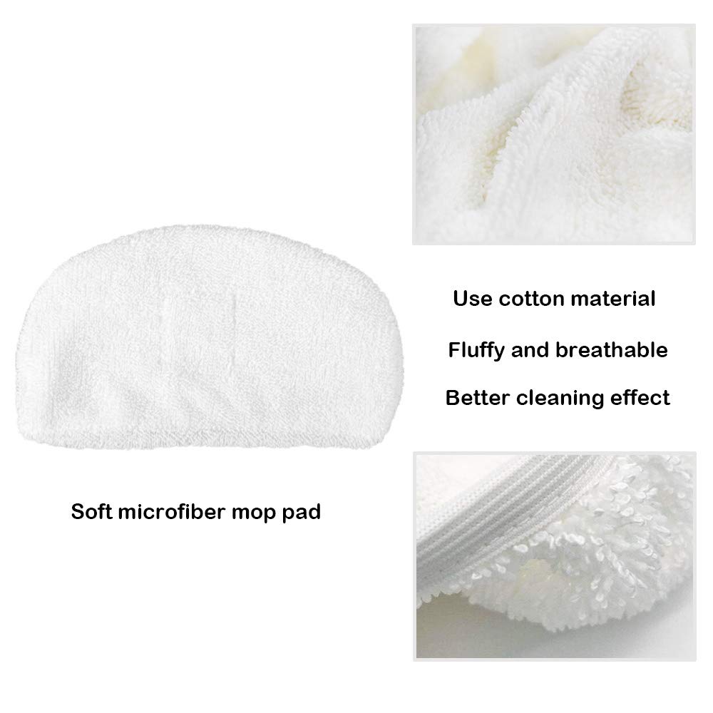 I clean 8 Packs Bissell Steam Mop Pads Replacement for 1940 1440 1544 1806 2075 Series,Compatible with Bissell 19402 19404 19408 19409 1940A 1940F 1940Q 1940T 1940W B0006 B0017, Microfiber Washable