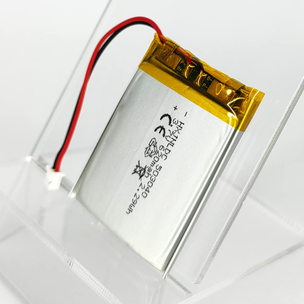 DC 3.7V 620mAh 503040 Rechargeable Lithium Polymer Battery for Cozmo Vector Robot SkyBell HD WiFi Video Doorbell Flysight FPV Watch Wireless Speaker Battery Replacement