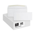 Quality Park Envelopes, #10, 4-1/8 x 9-1/2 Inches, Gummed Flap, 24 lb White Paper, Side Seams, Printer Compatible, 500 Count - Ideal for Home and Business Use - Envelopes