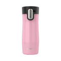 Contigo West Loop 3.0 Stainless Steel Travel Mug with Tea-Bag Hook & Spill-Proof Lid, Vacuum-Insulated Reusable Cup Coffee and Tea, 16 oz (473 mL), Strawberry Cream - Keeps Drinks Hot up to 11 Hours