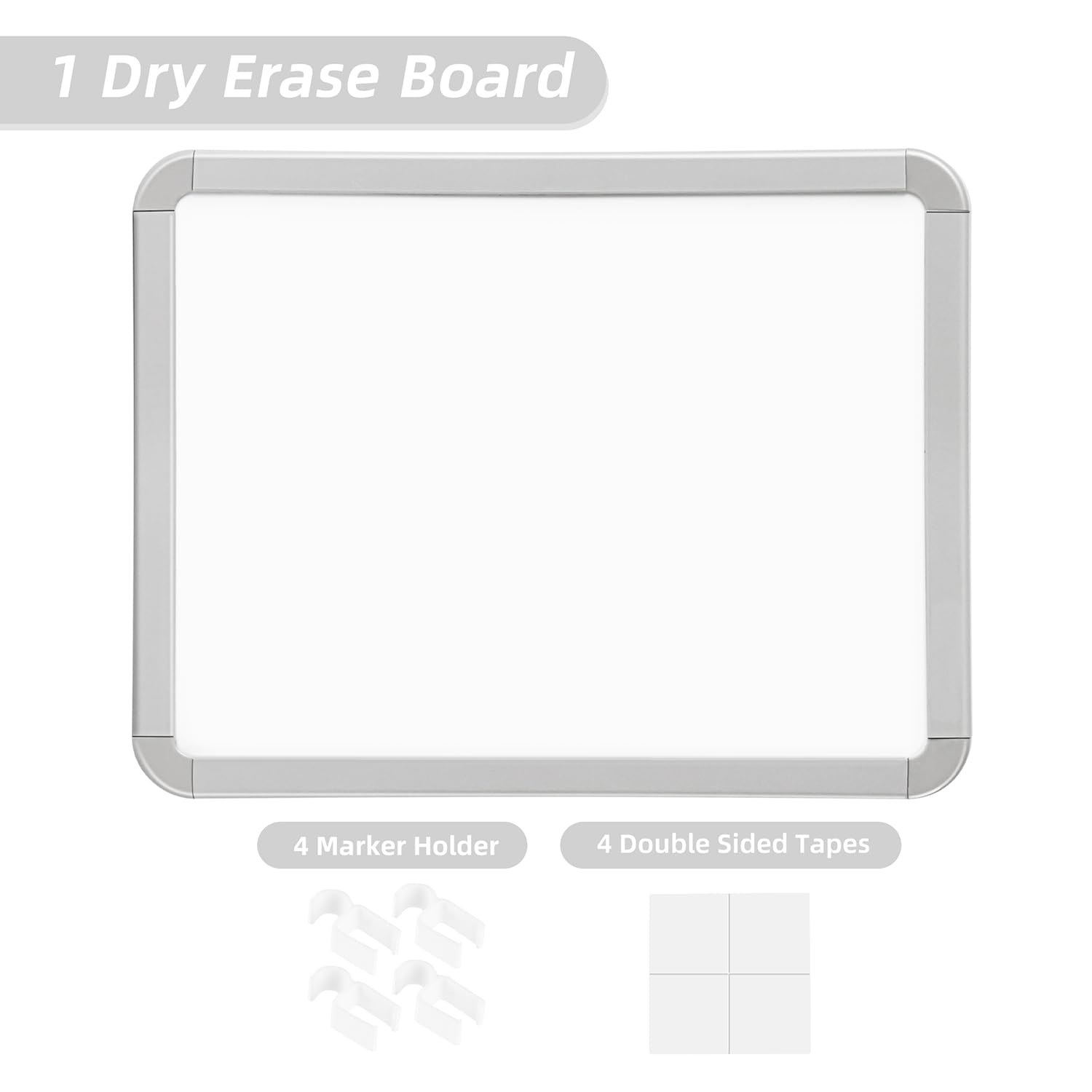 VUSIGN Small Dry Erase Whiteboard, 8.5 x 11 Inches White Board for Fridge, Locker, Mini Dry Erase Board, 2 Pack