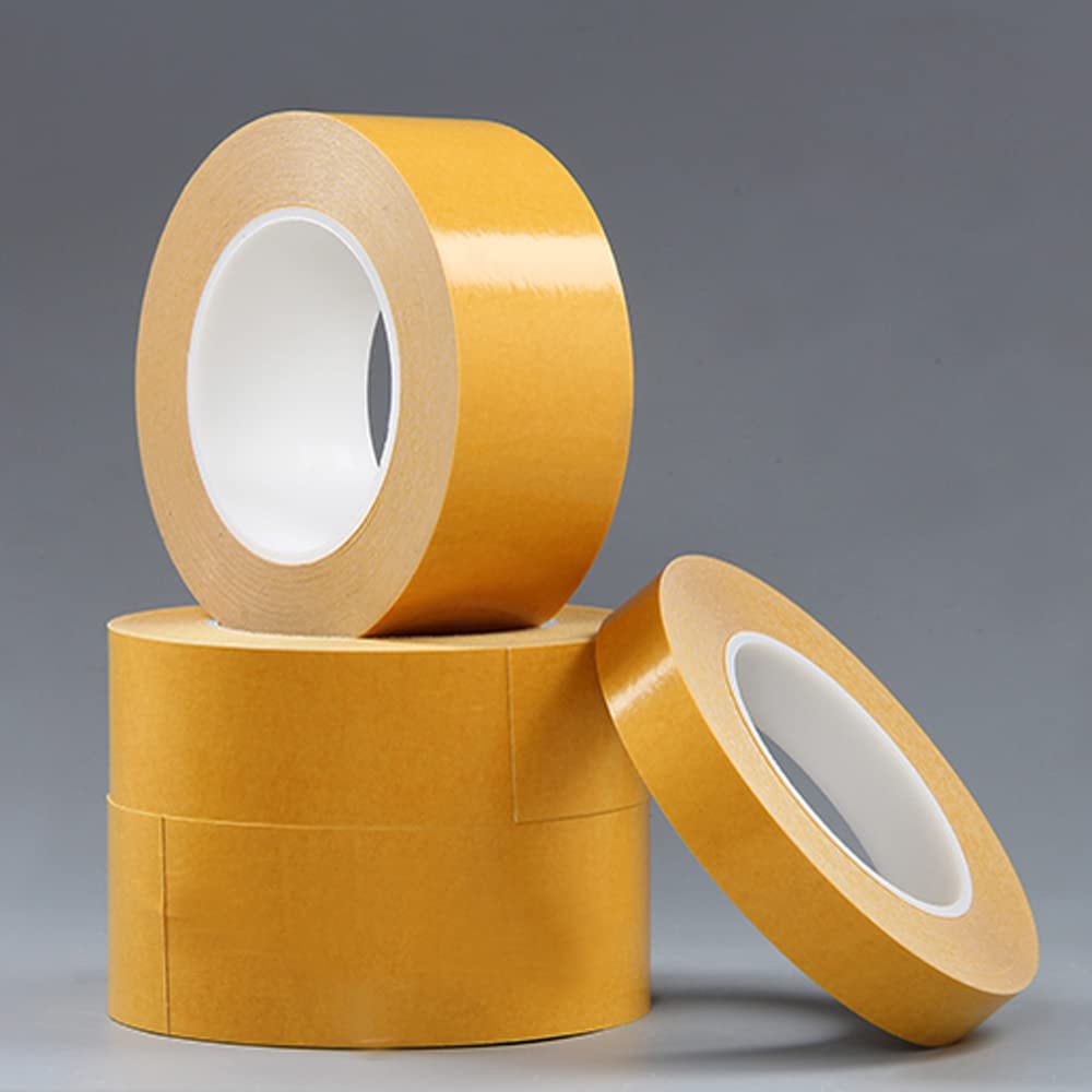 LLPT Double Sided Woodworking Tape 2 Pack 1.8 Inch x 36 Yards Each Roll Double Face Turner Tape for CNC and Wood Template Removable Residue Free (WT266)
