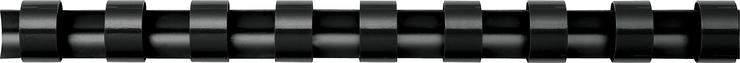 Fellowes Plastic Combs - 1/4", 20 Sheets, Black, 100 Pack, 52366