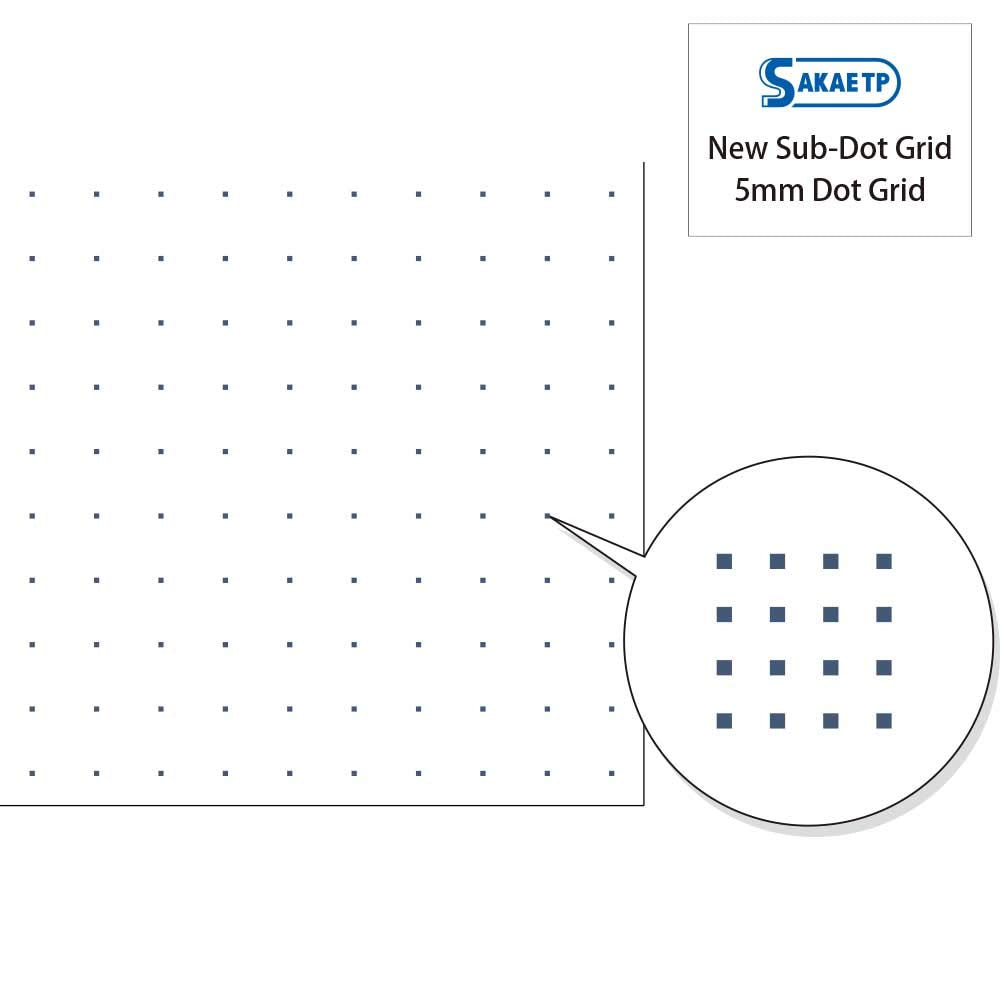 Tomoe River FP (52g/m2) Notebook by SANZEN, 5.85" x 8.27", 160 pages (80-Sheet), Soft Cover, 5mm Dotted, White (SR-A5NB-DW)