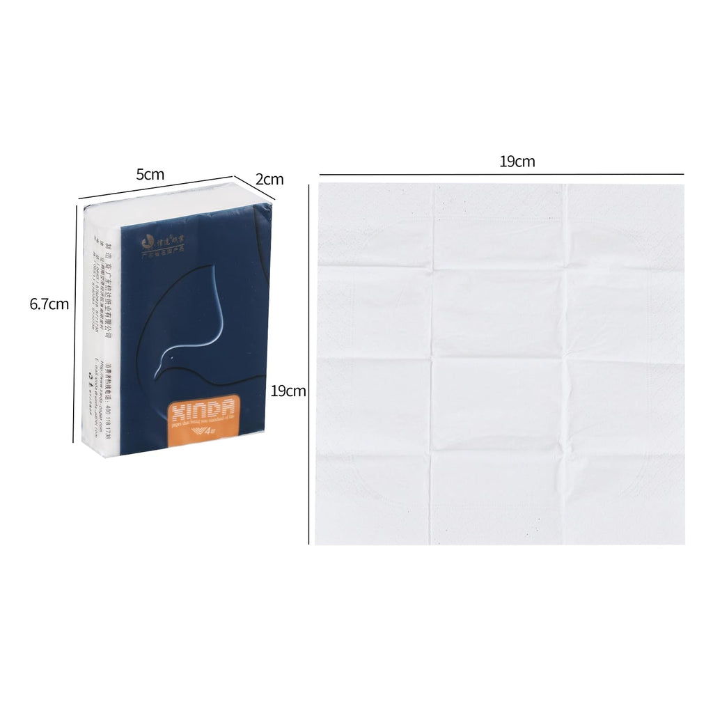 Ysmiltion 120 Packs 4-Ply Pocket Tissues, Unscented Mini Pocket Facial Tissues