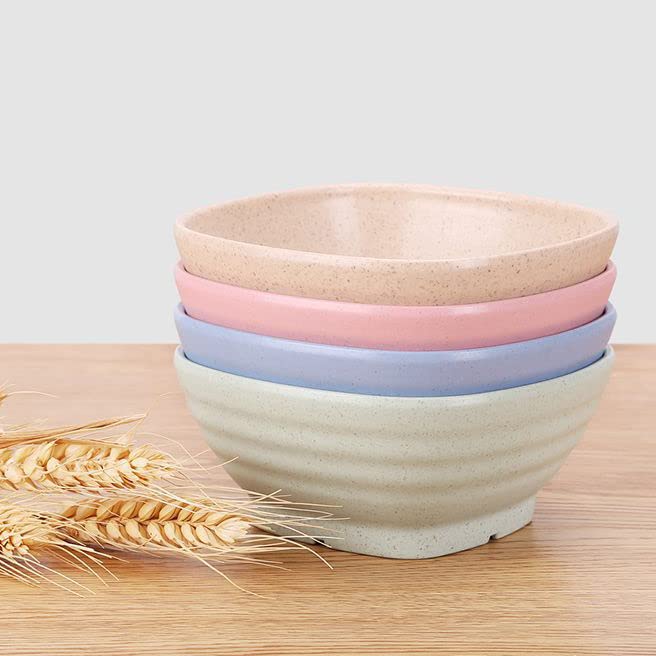 SOUJOY 20 Pack Unbreakable Cereal Bowls, 20 Oz Wheat Straw Bowls, Reusable Soup Bowls for Snacks, Rice, Condiments, Side Dishes, Ice Cream, Microwave and Dishwasher Safe