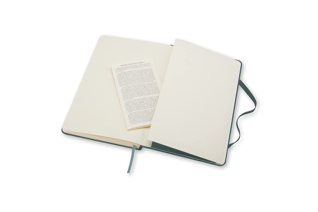 Moleskine Classic Notebook, Hard Cover, Large (5" x 8.25") Ruled/Lined, Forest Green, 240 Pages