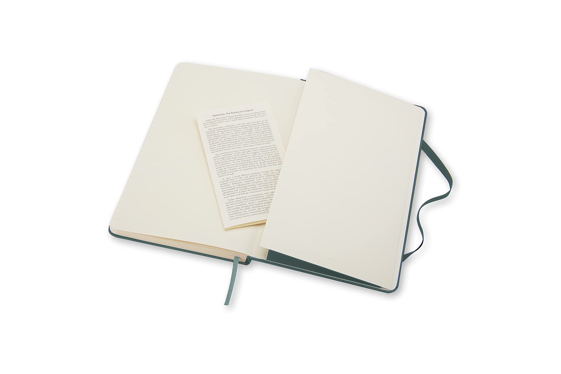 Moleskine Classic Notebook, Hard Cover, Large (5" x 8.25") Ruled/Lined, Forest Green, 240 Pages