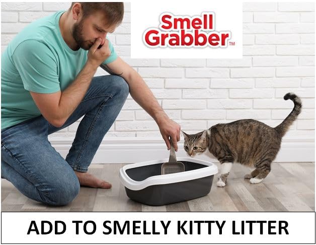 Smell Grabber Odour Eliminator (650g) eco-Friendly, Effective in Garbage Bins, Compost Pails, Bathrooms, Cat Litter, Diaper Pails & More * Buy 2 OR More Save 10% * Packaged in Canada