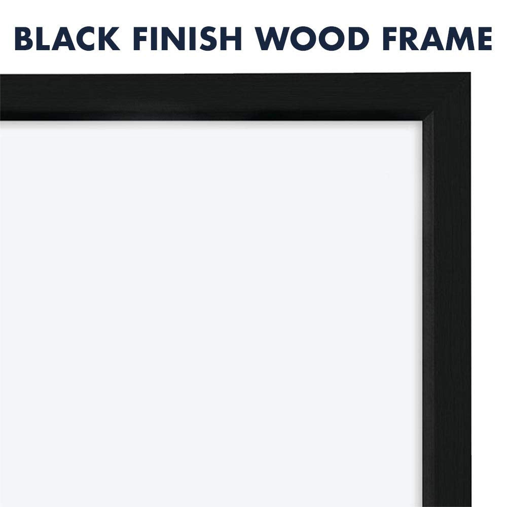 Quartet Magnetic Dry Erase Whiteboard - 23" x 17" Small White Board for Home Office, Classroom & Home School Supplies - Black Frame (3413844208)