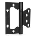 goldenwarm 6 Pack 4x3 inch Non Mortise Door Hinges Matte Black Door Hinges Door Hardware Stainless Steel Hinges, Easy Installation, 2mm Thickness