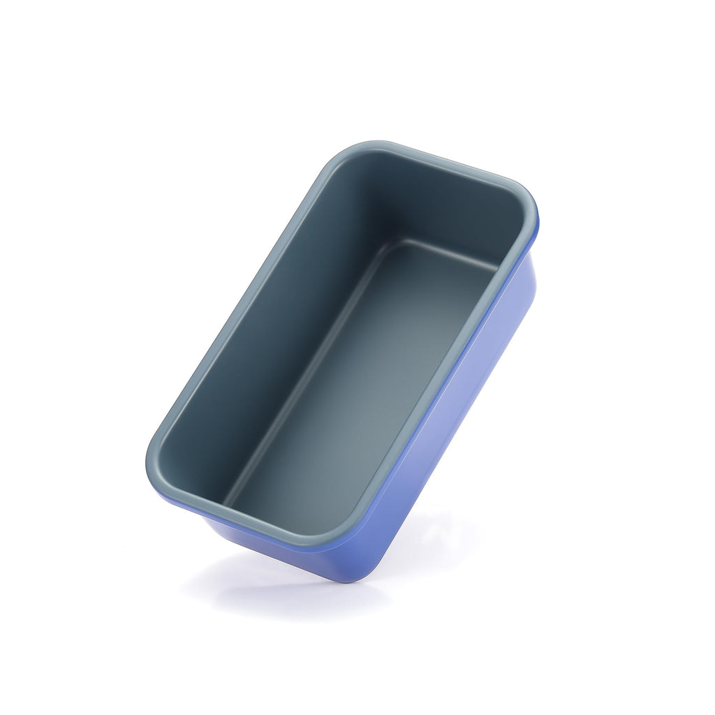 monfish loaf pans set of 2 haze blue non-stick coating Royal blue carbon steel loaf bread pans for home baking 9x5inch