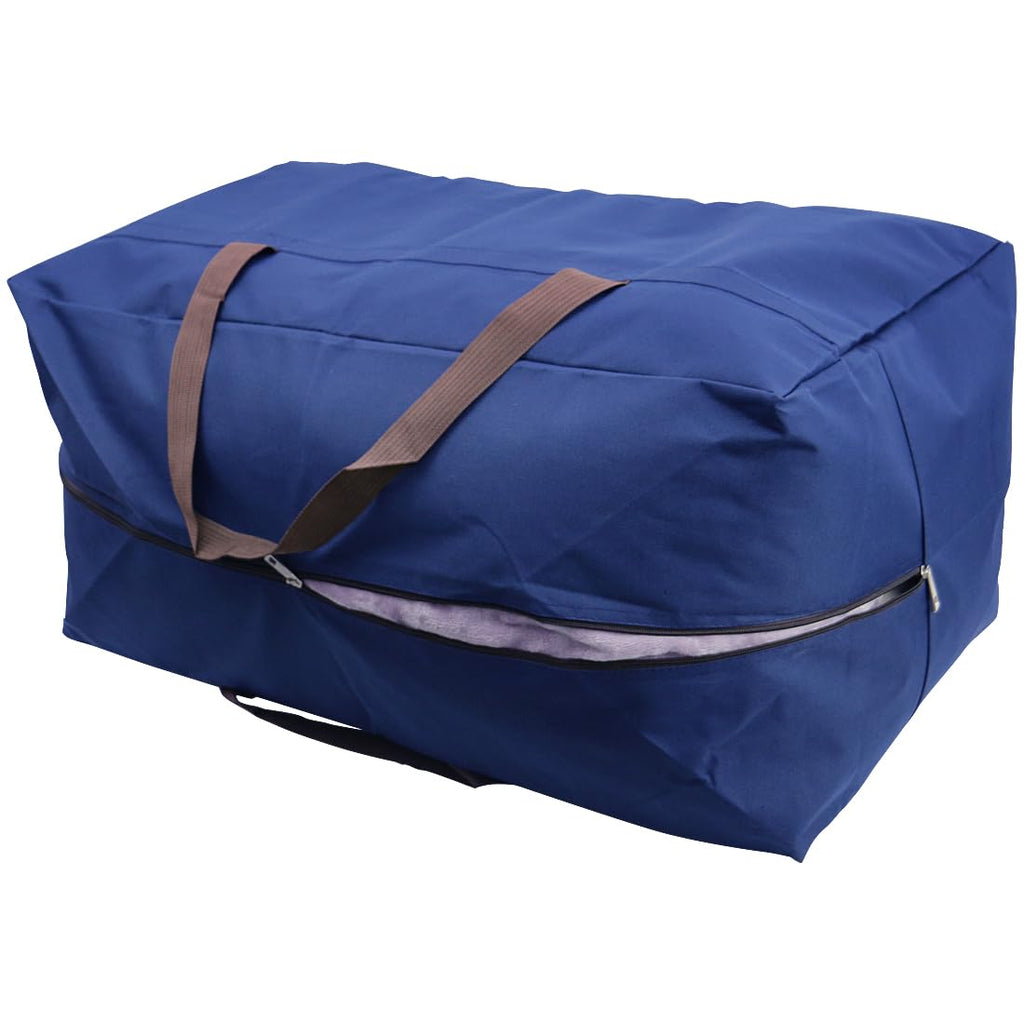 Pack of 3, 100L Festival Decoration Ornament Storage Organizer Bags, Travel Duffel Bags, House Moving Bags, Blue