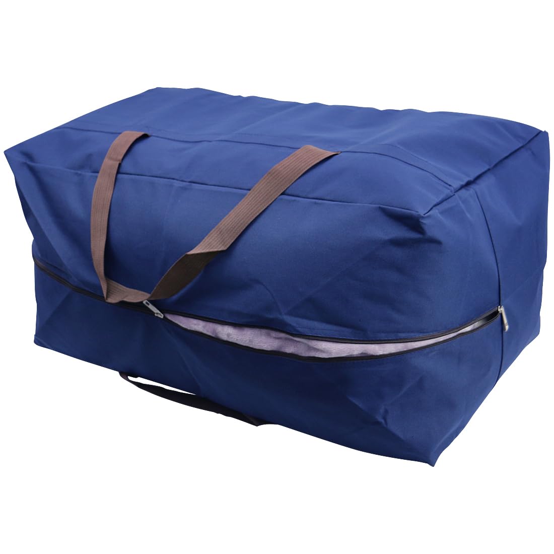 Pack of 3, 100L Festival Decoration Ornament Storage Organizer Bags, Travel Duffel Bags, House Moving Bags, Blue