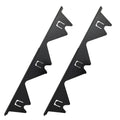 Stove Gap Covers Stainless Steel, 2 Pcs Stove Gap Filler, Heat Resistant and Easy to Clean, Retractable Length 13.8" to 27.5", Width 0.79",Black