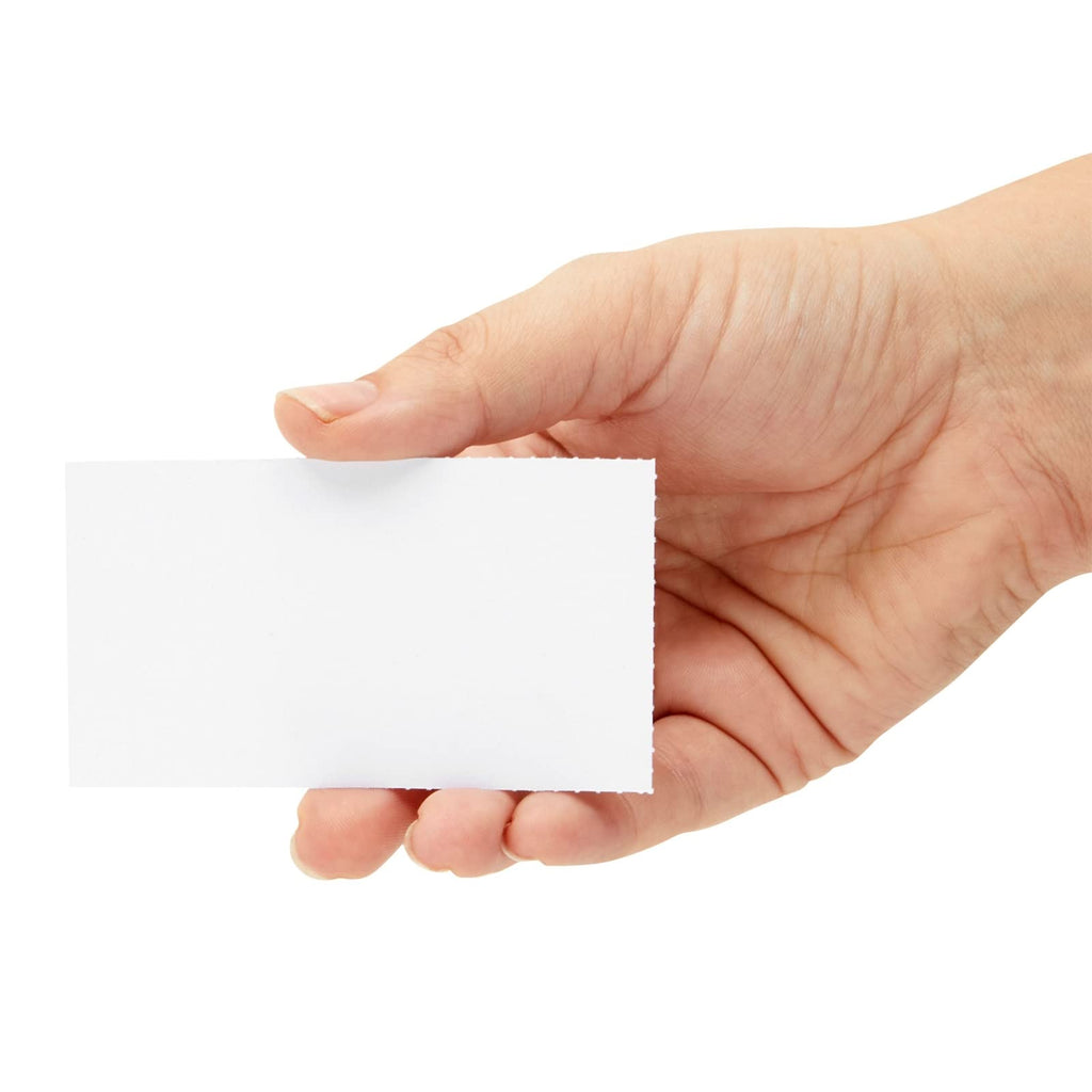 1000 Piece Blank Printable Business Cards 3.5 x 2, Perforated Card Stock Paper for Inkjet and Laser Printers, 10 Cards Per Sheet (White)