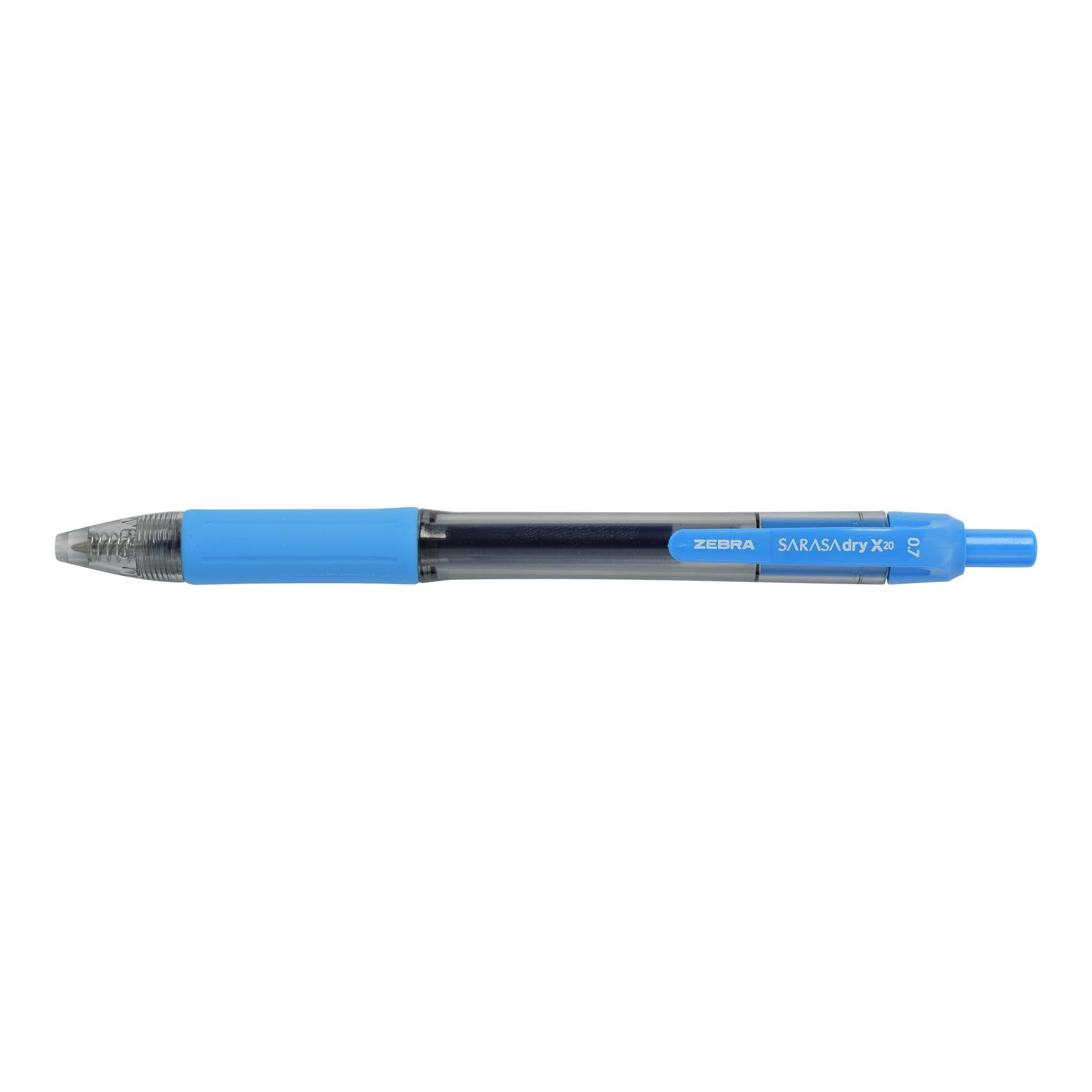 Zebra Pen SARASA Dry X20 Retractable Gel Pens, 0.7mm Medium Point, Assorted Ink Colours with Rapid Fast Dry Ink Technology, Ideal for the Left Handed, Elimates Smearing in Seconds, 14-Pack (46824)