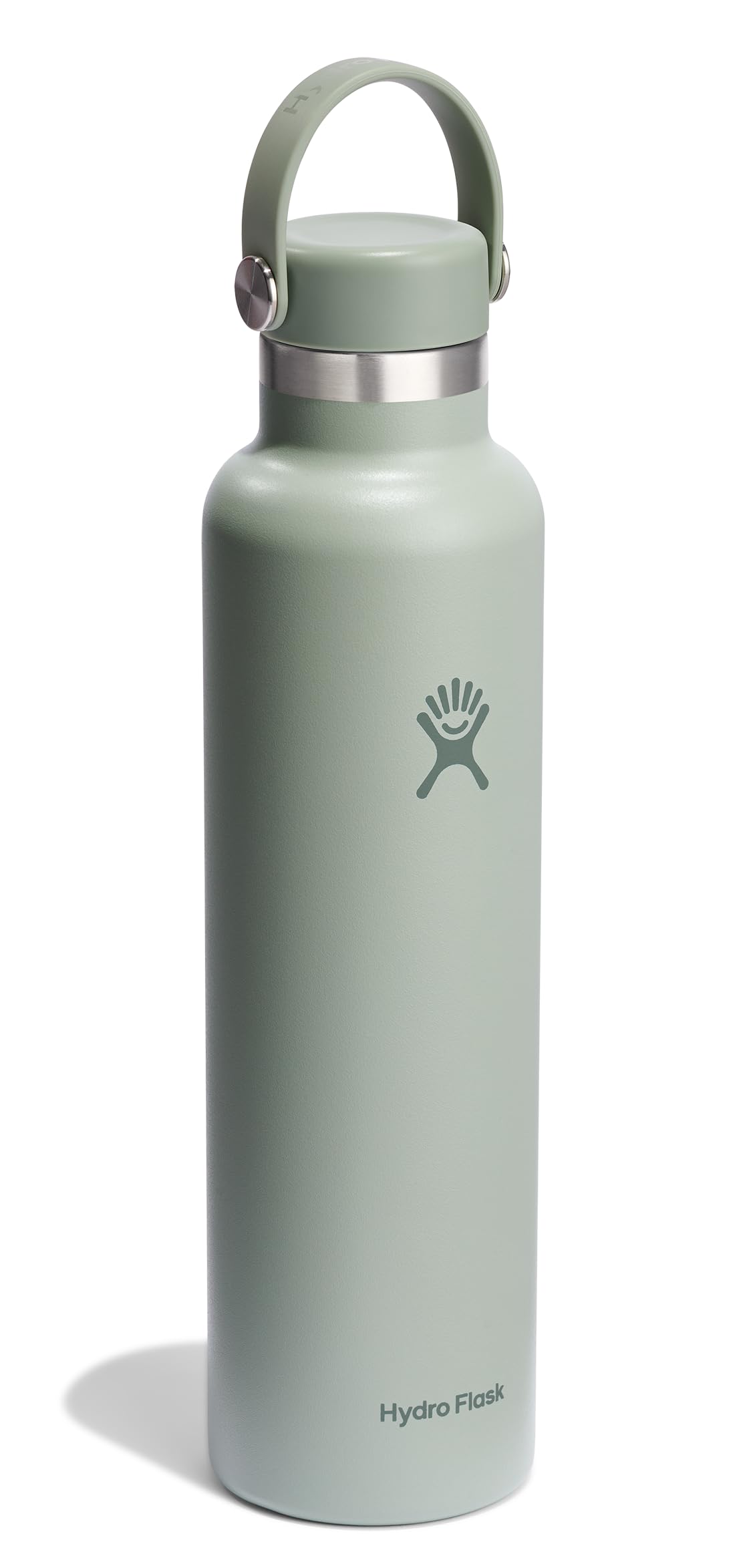 Hydro Flask 24 Oz Stainless Steel Standard Mouth Water Bottle with Flex Cap and Double-Wall Vacuum Insulation, Agave