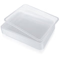 QTLCOHD 20Pcs Plastic Art Trays Clear Activity Crafts Tray Organizer Tray Serving Tray for Home,School,Kids,DIY Projects,Painting and Beads