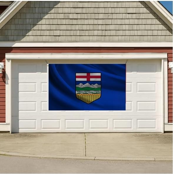 Large Canada Alberta Flag 4x6FT - 120X180CM Canadian Alberta Province Flags,UV Resistant,Vivid Color, All Weather, Double Stitched Polyester Flags with Brass Grommets (AB, 4x6)