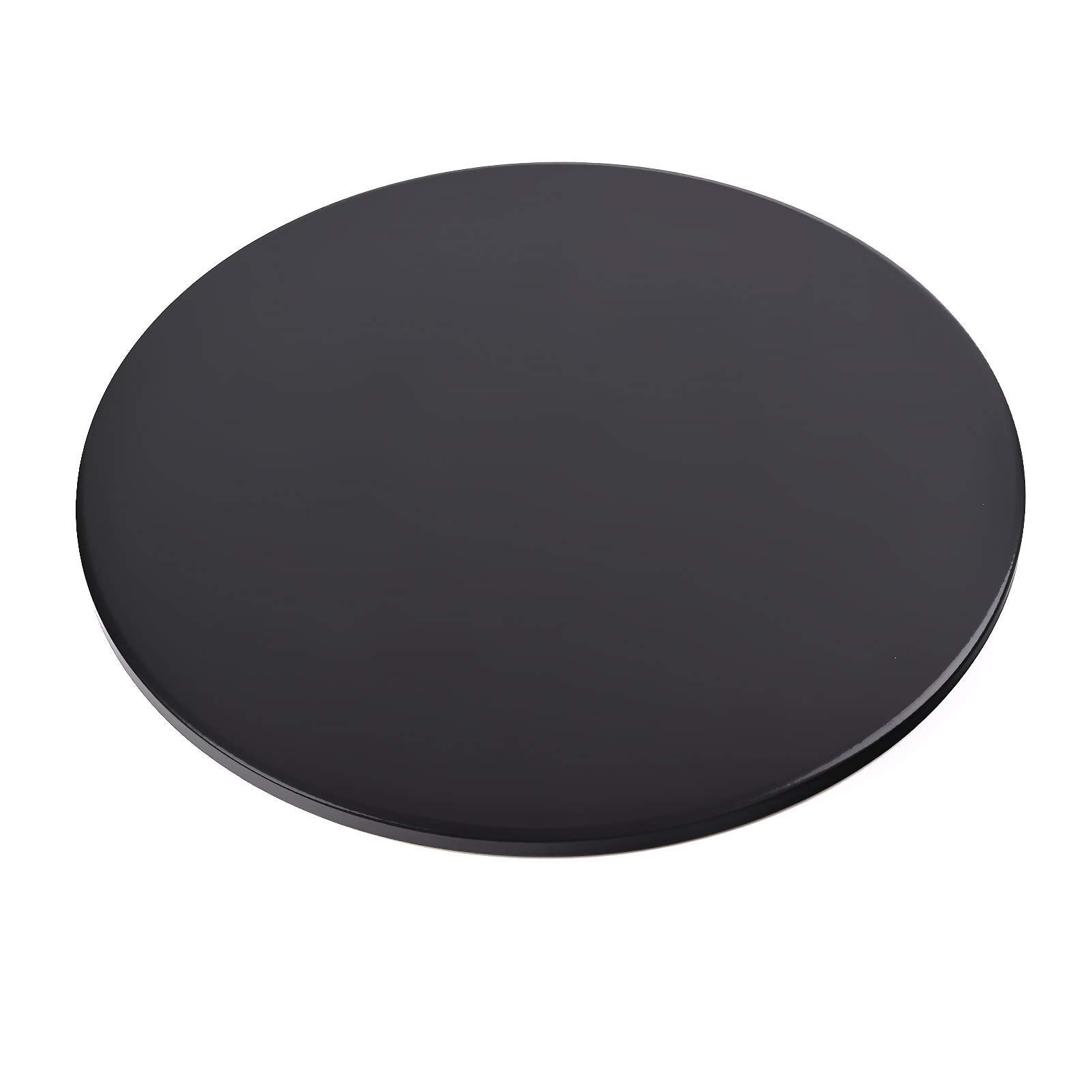 Menesia 12 Inch Black Non-Stick Ceramic Pizza Stone Pan, Round Oven Baking and Cooking Stone for Ovens & Grill & BBQ