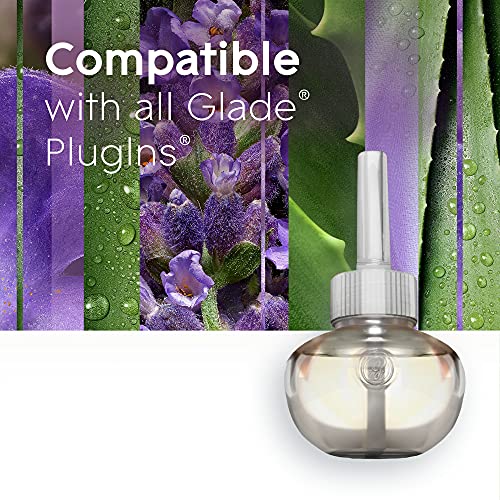 Glade PlugIns Air Freshener Kit, Scented and Essential Oils for Bathroom and Home Fragrance, Tranquil Lavender and Aloe, 2 Warmers and 6 Fragrance Oil Refills