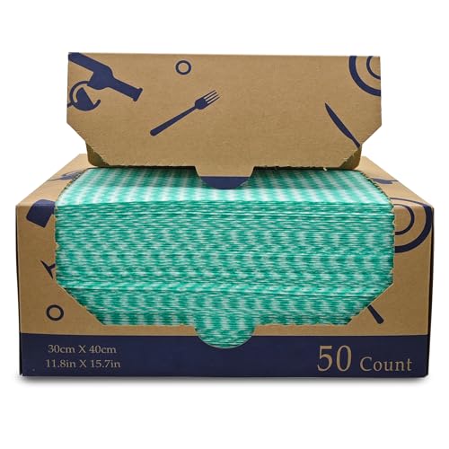 Atitifope Heavy Duty Wipes Dish Cloths 50Pieces Reusable Wipes Multi-use Cleaning Cloths Towels