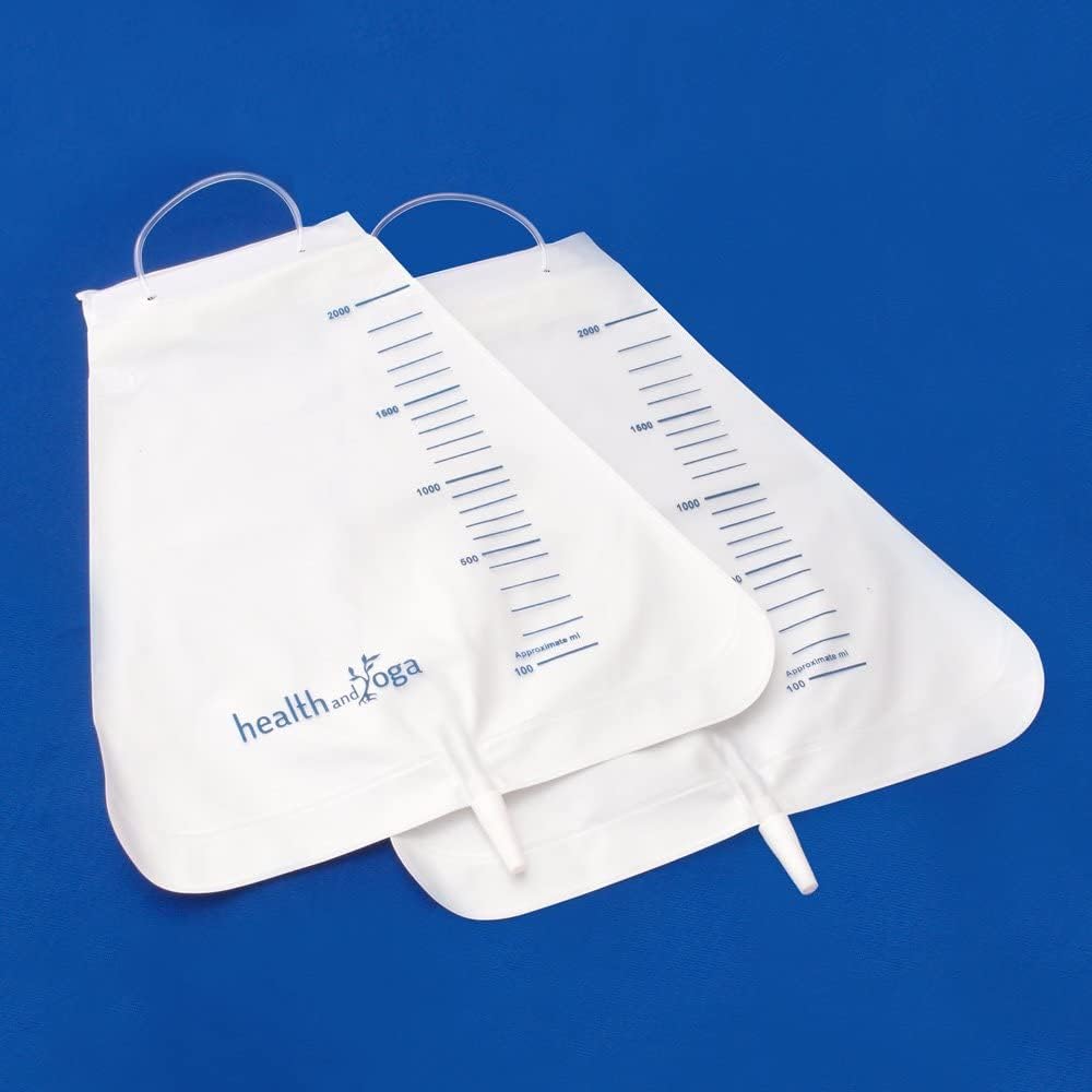 MovNFlo Super Economical Cleansing Bag Kit (2 Quart) - BPA and Latex Free - Foldable and Compact - Travel Compatible (2 Pieces)