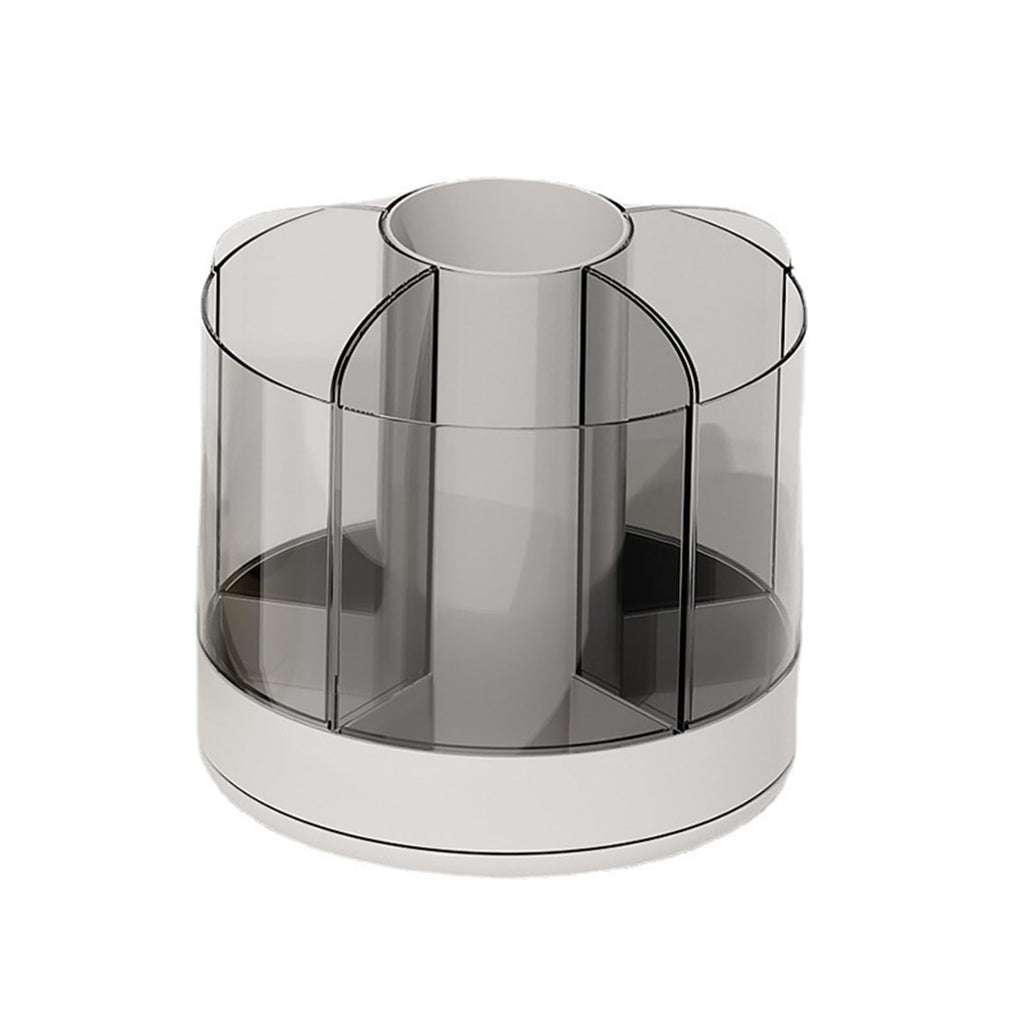 Marte Vanci Pen Holder for Desk, 360°Rotating Pen Holder for Desk, Pencil Holder Makeup Holder for Home Office School, Desktop Storage Stationery Desk Organizers and Accessories (White)