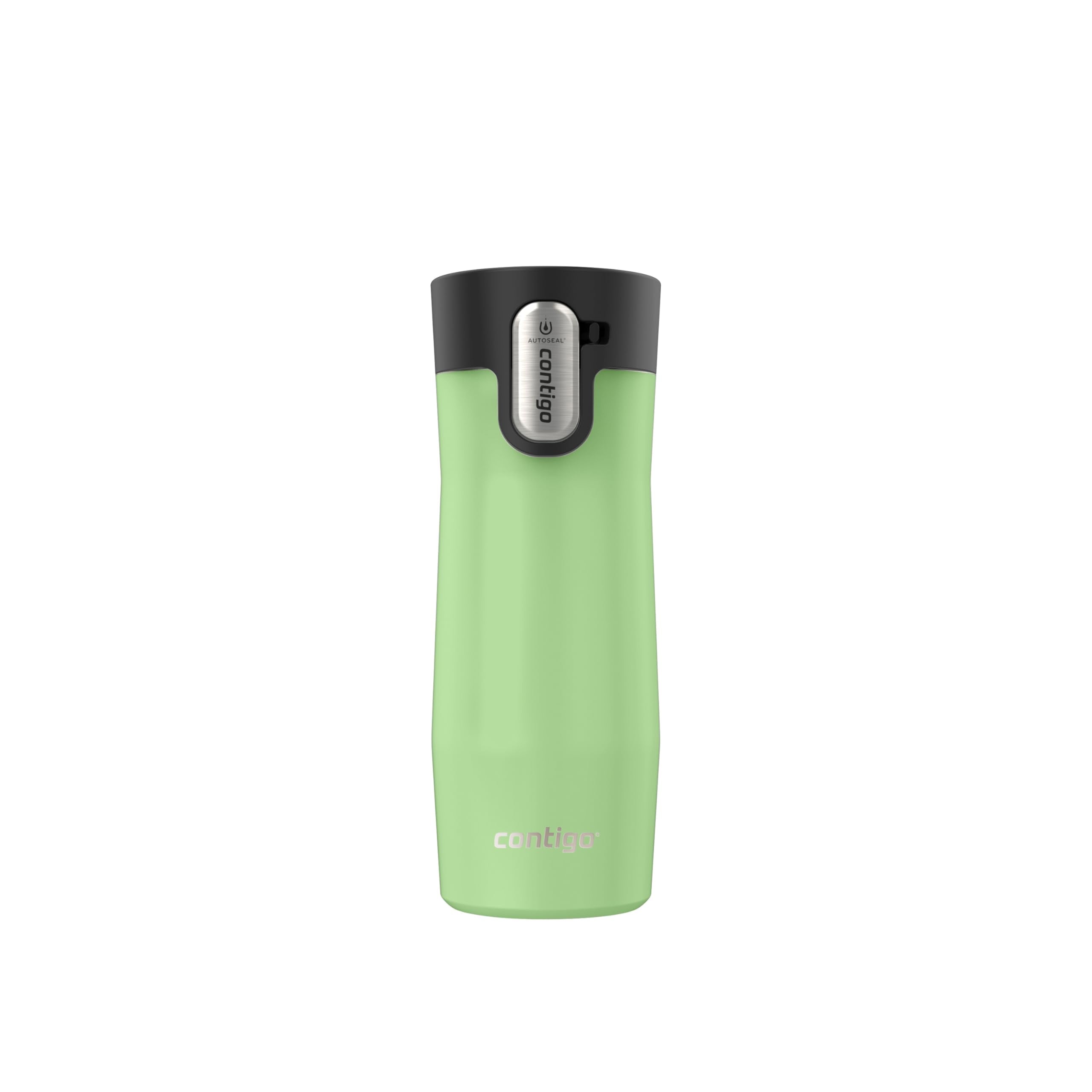 Contigo West Loop 3.0 Stainless Steel Travel Mug with Tea-Bag Hook & Spill-Proof Lid, Vacuum-Insulated Reusable Cup Coffee and Tea, 16 oz (473 mL), Cucumber - Keeps Drinks Hot up to 11 Hours