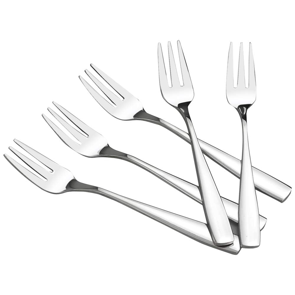 HOMMP 16-Piece Stainless Steel 3-Tine Dessert Fork, Tasting Fork