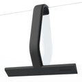 dancemoon JustHang Shower Squeegee for Glass Doors, All-One-Piece Silicone with Built-in Hook Design for Easy Hanging, Household Window Mirror Squeegee for Bathroom, Glass, Tile Wall,Car 10-Inch Black